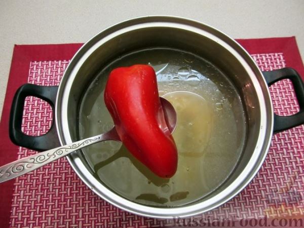 Гречневый суп с курицей и болгарским перцем