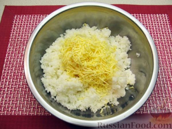 Рисовые крокеты с сыром (в духовке)