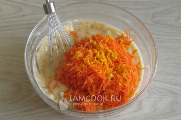 Морковно-апельсиновый торт (с кремом чиз)