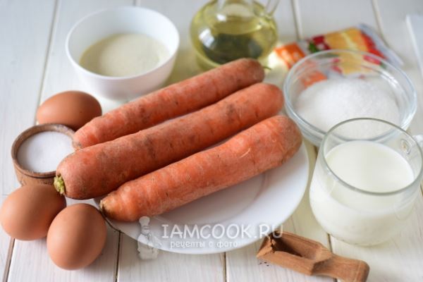Морковная запеканка на сковороде (без духовки)