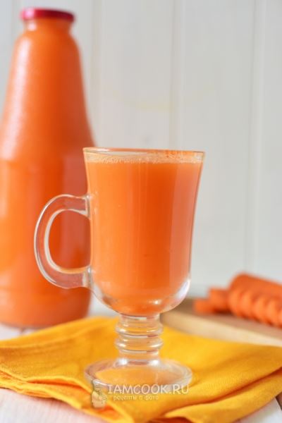 Морковный сок с апельсином на зиму